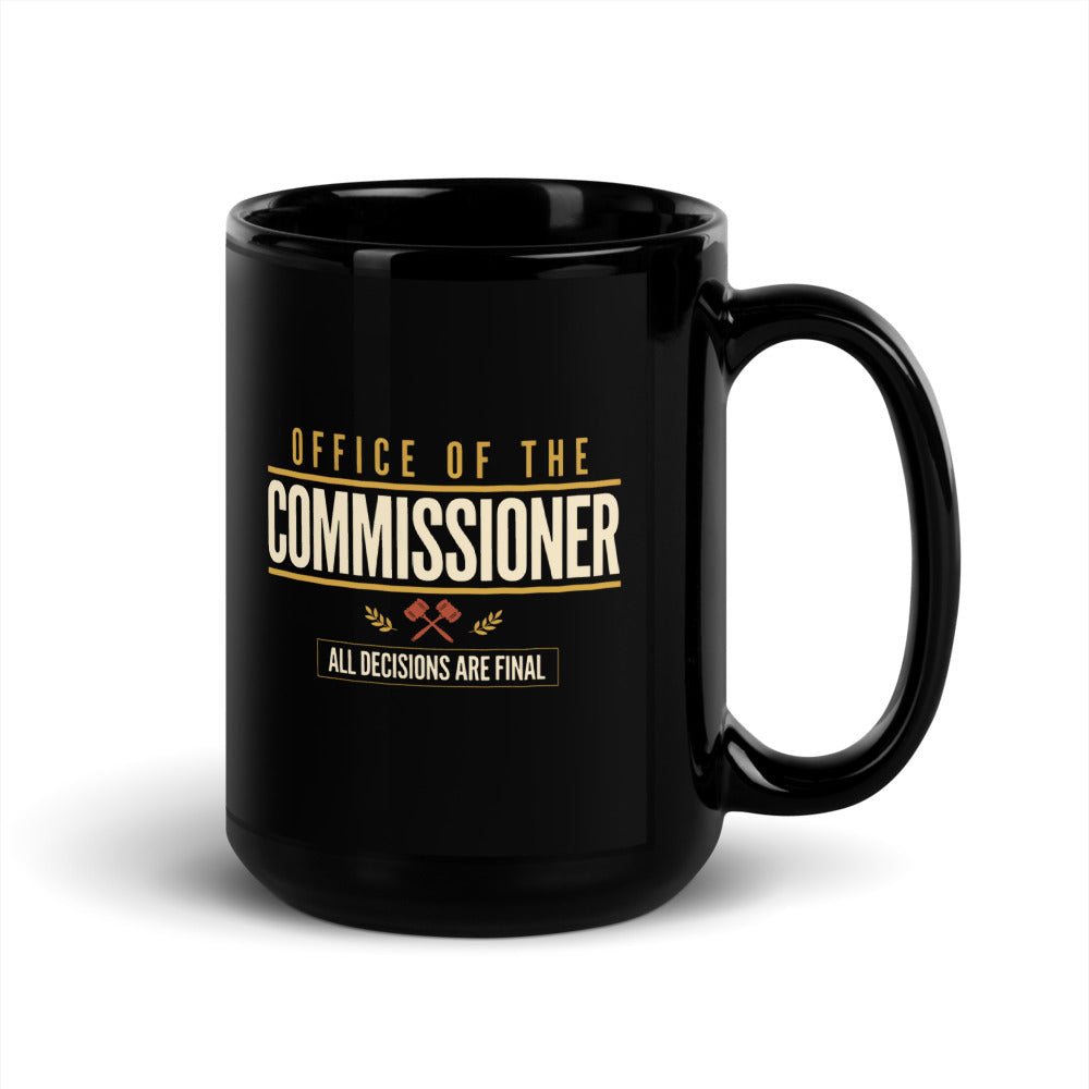 Office of the Commissioner print — 15 oz, handle on the right