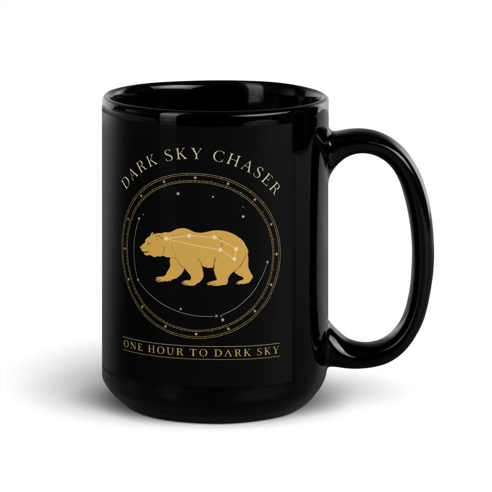 Dark Sky Chaser Ursa Major constellation astronomy mug — 15 oz, handle on the right