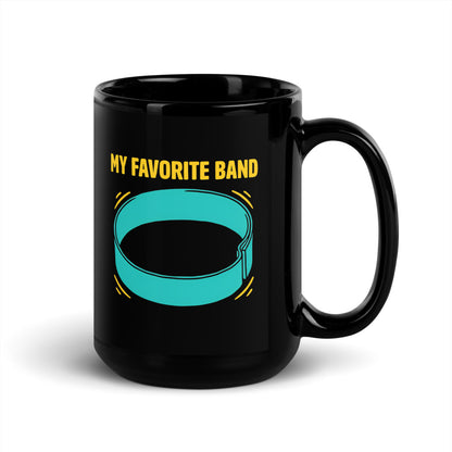My Favorite Band funny physical therapy mug — 15 oz, handle on the right