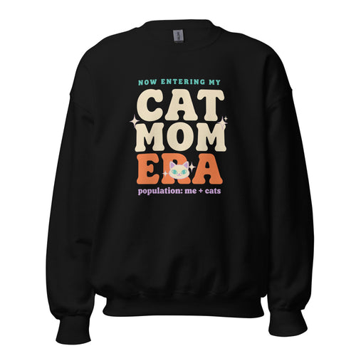 Cat Mom Sweatshirt, Funny Cat Mom Era Crewneck, Crazy Cat Lady Gift — Retro Y2K