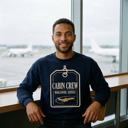 Worldwide Service cabin crew crewneck sweatshirt — lifestyle