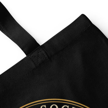 Smut Reader Society romantasy book tote bag — Black, detail