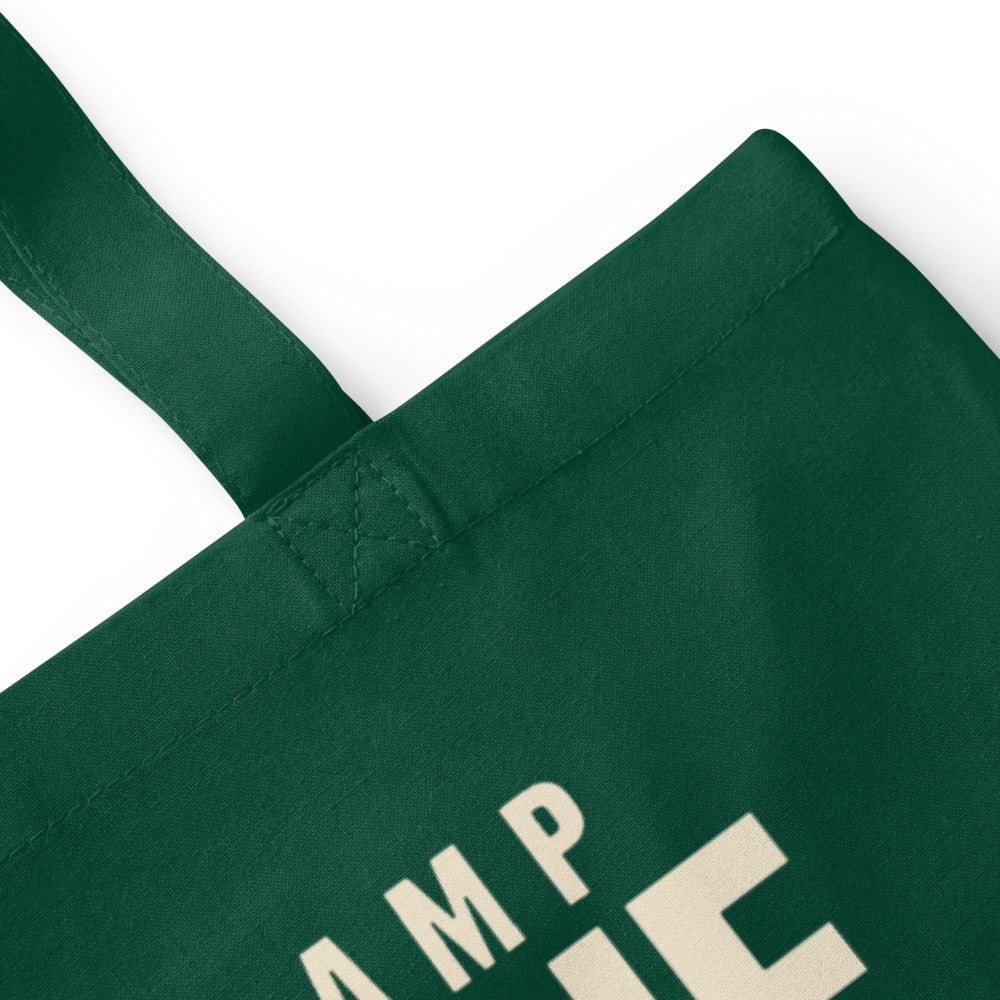 Set One marching band drill chart cotton tote bag — Bottle Green, detail