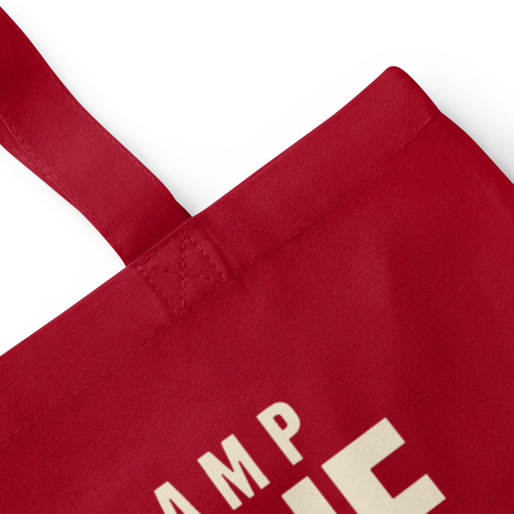 Set One marching band drill chart cotton tote bag — Classic Red, detail