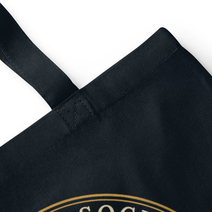 Smut Reader Society romantasy book tote bag — French Navy, detail