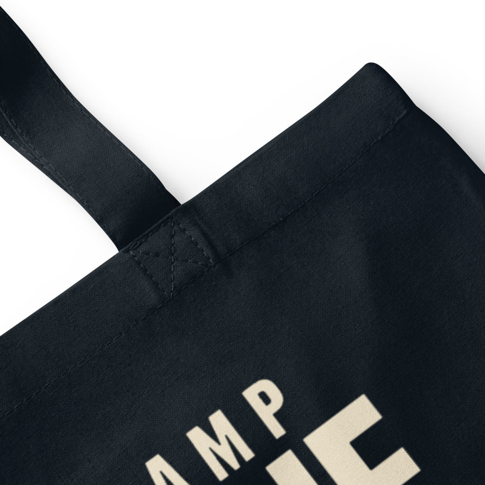 Set One marching band drill chart cotton tote bag — French Navy, detail