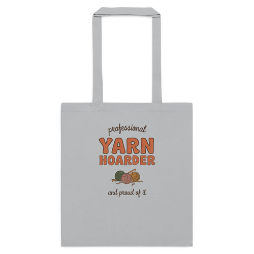 Professional Yarn Hoarder Tote, Funny Crochet Gift, Yarn Lover Tote — Cottagecore Crochet Humor Tote