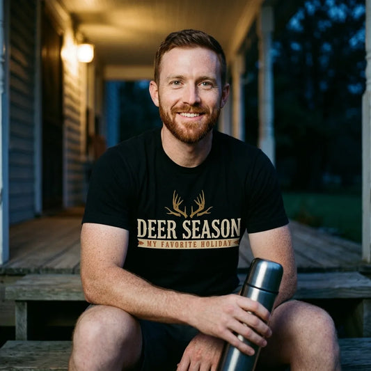 Deer Season My Favorite Holiday deer hunting tee — lifestyle