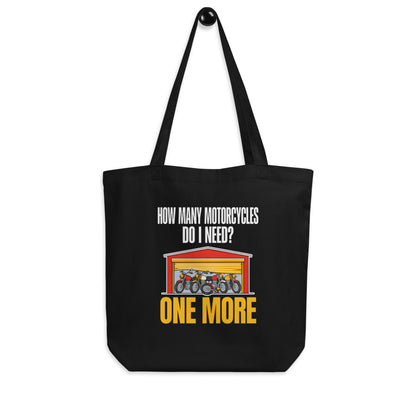 One More funny motorcycle tote bag — Black, hanger