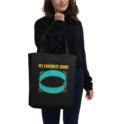 My Favorite Band funny physical therapy tote bag — Black