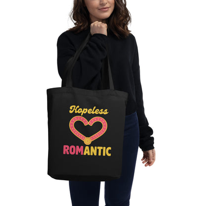Hopeless ROMantic funny physical therapy tote bag — Black