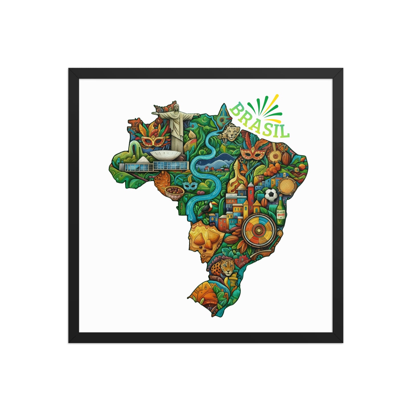Brasil - Framed poster
