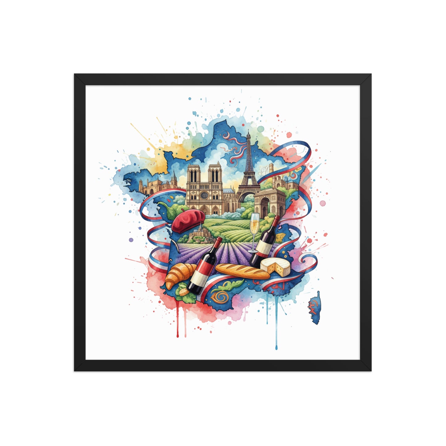 France - Framed poster