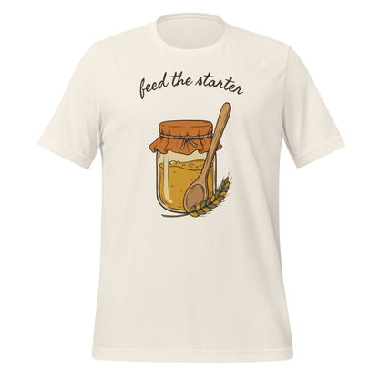 Feed The Starter sourdough baker tee — Vintage White, front
