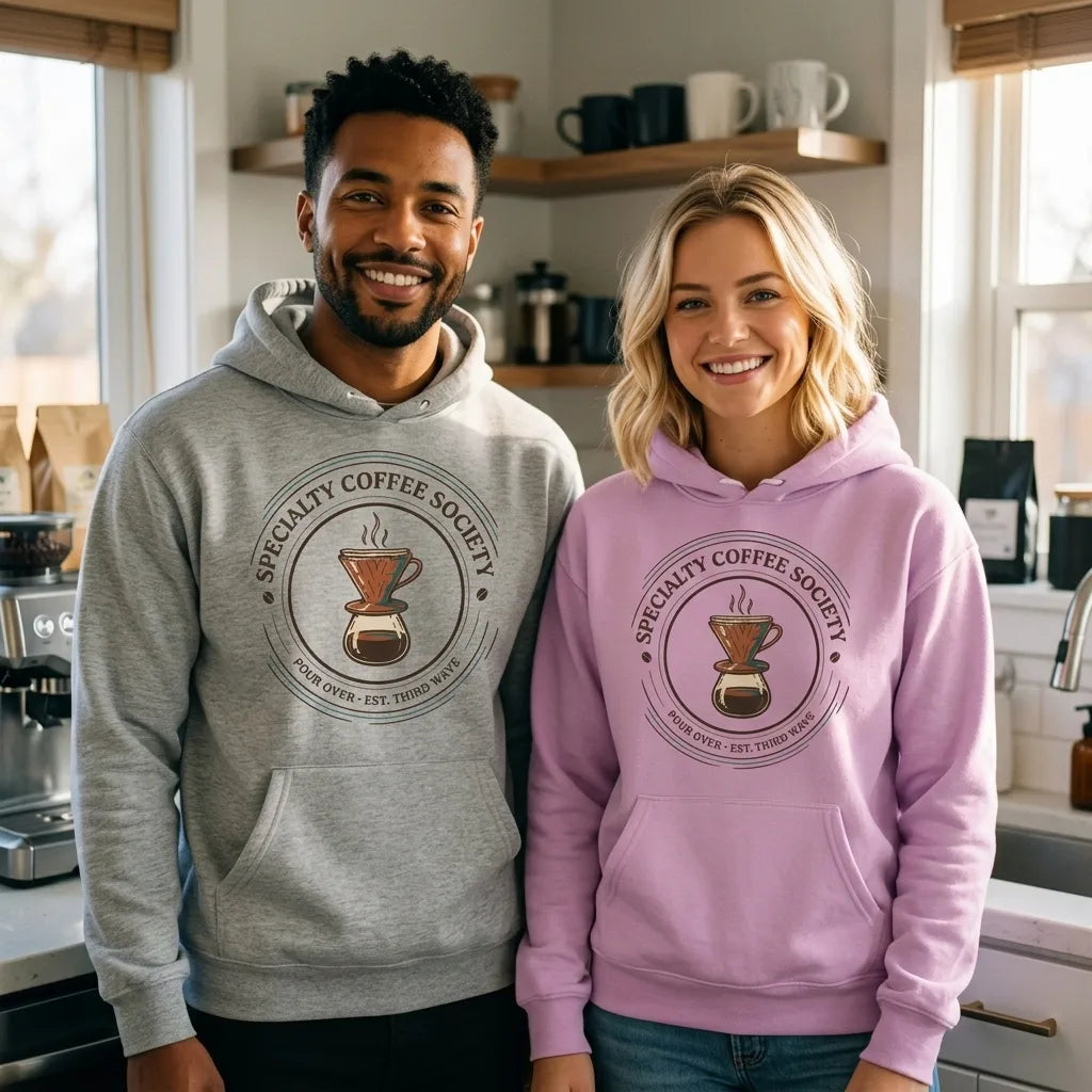 Specialty Coffee Society specialty coffee hoodie — lifestyle
