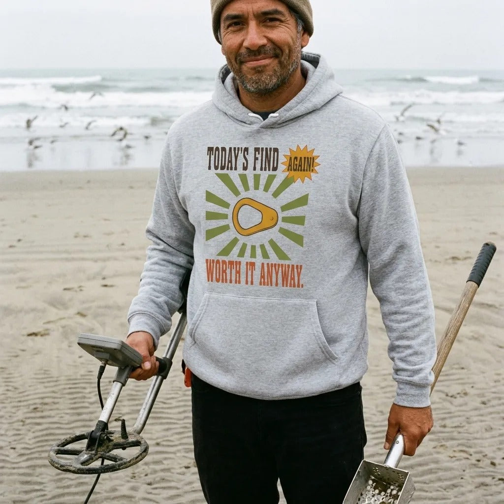 Today's Find pull tab retro metal detecting hoodie — lifestyle