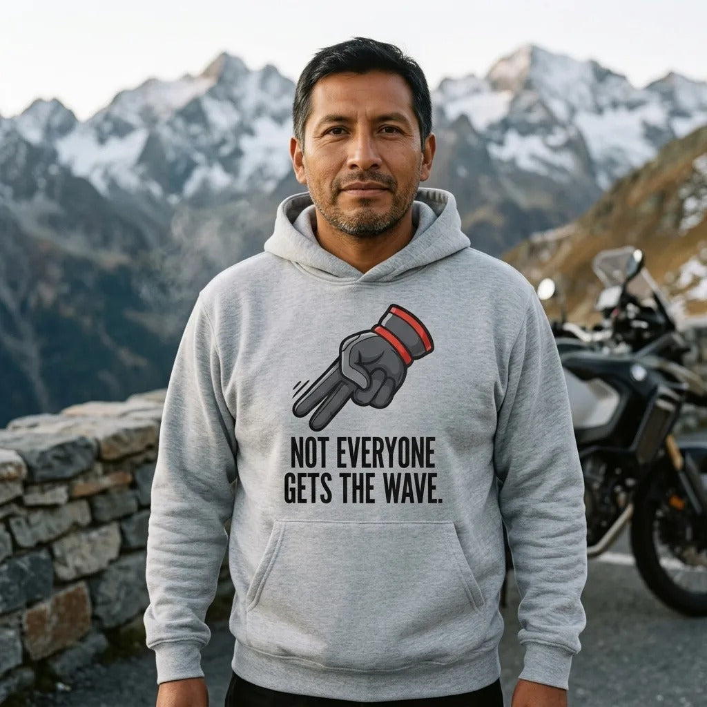 Not Everyone Gets The Wave biker wave motorcycle hoodie — lifestyle