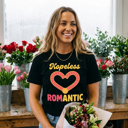 Hopeless ROMantic funny physical therapy tee — lifestyle