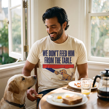 From The Table funny dog dad tee — lifestyle