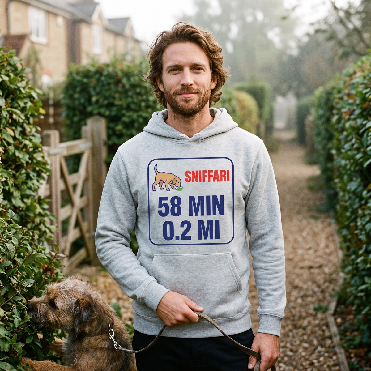 Sniff Walk Recap funny dog dad hoodie — lifestyle
