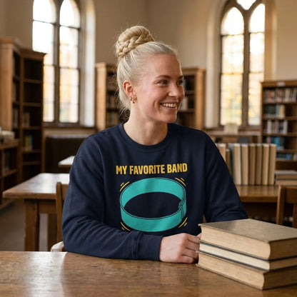 My Favorite Band funny physical therapy crewneck sweatshirt — lifestyle