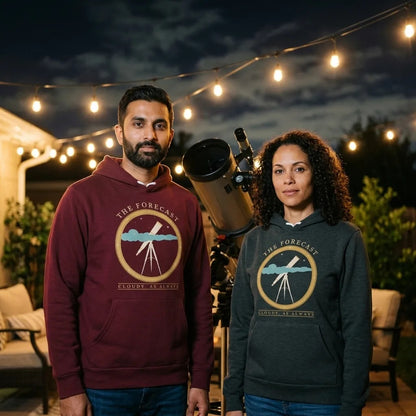 The Forecast Cloudy As Always funny astronomy hoodie — lifestyle