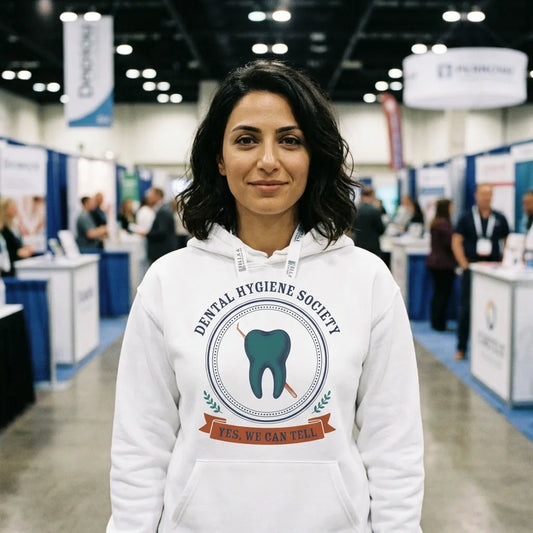 Dental Hygiene Society dental hygienist hoodie — lifestyle