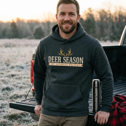 Deer Season My Favorite Holiday deer hunting hoodie — lifestyle