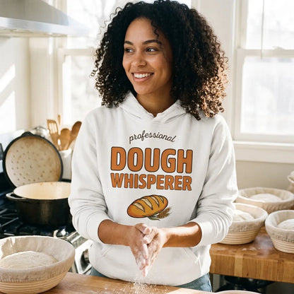 Professional Dough Whisperer funny baker hoodie — lifestyle