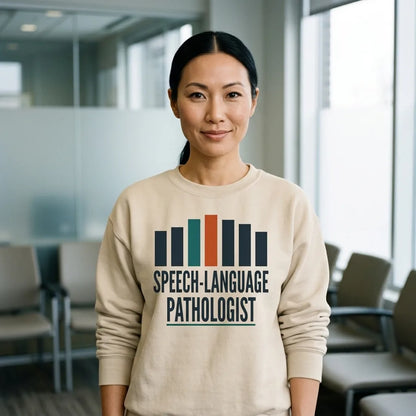 Mid-Century Clinic speech therapy crewneck sweatshirt — lifestyle
