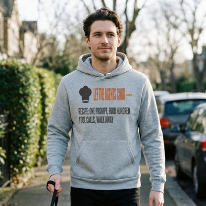 Let The Agents Cook hoodie — lifestyle