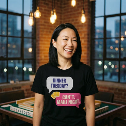 Mahj Night funny mahjong tee — lifestyle