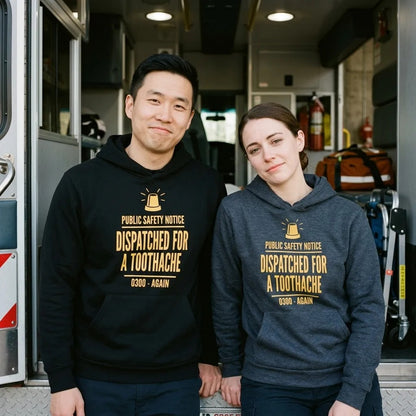 Dispatched For a Toothache funny EMS paramedic hoodie — lifestyle