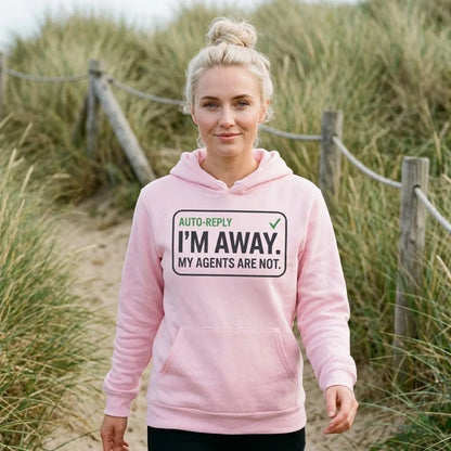Auto-Reply agentic AI engineer hoodie — lifestyle
