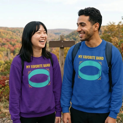 My Favorite Band funny physical therapy crewneck sweatshirt — lifestyle