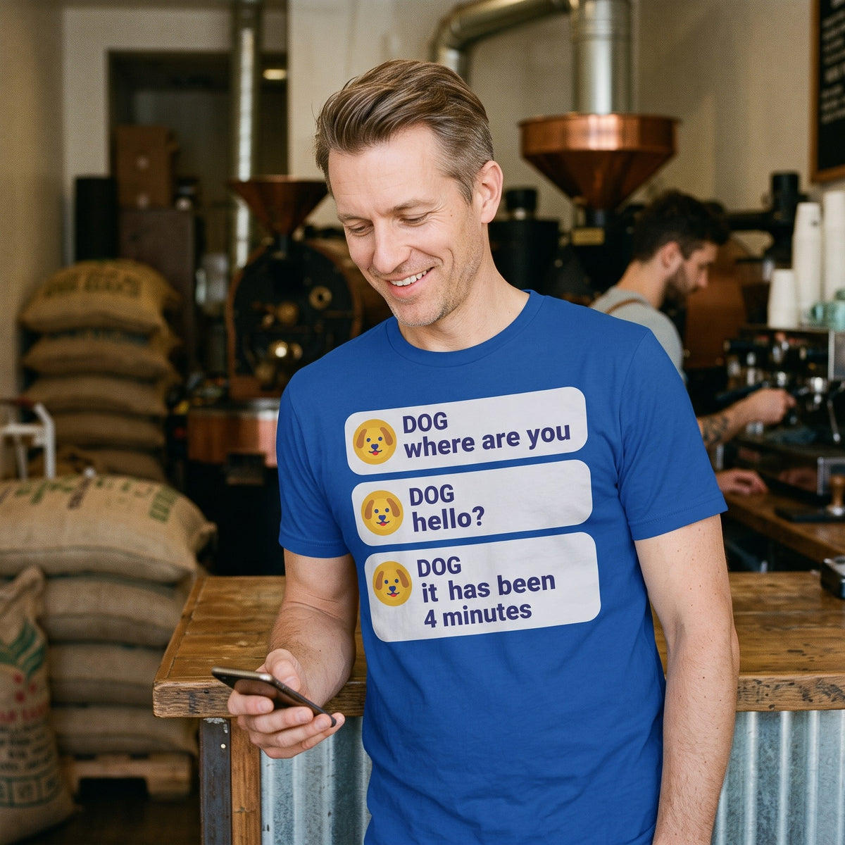 It Has Been 4 Minutes funny dog dad tee — lifestyle