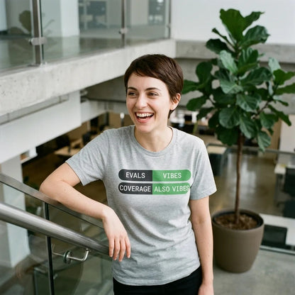 Eval Suite Vibes agentic AI engineer tee — lifestyle