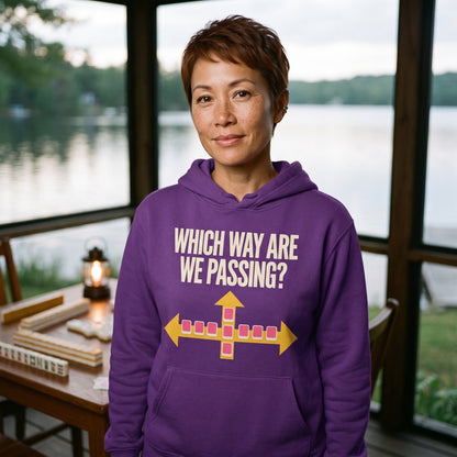 Which Way Are We Passing funny mahjong hoodie — lifestyle