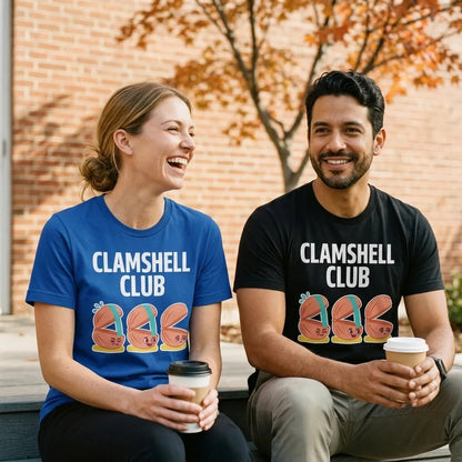 Clamshell Club funny physical therapy tee — lifestyle