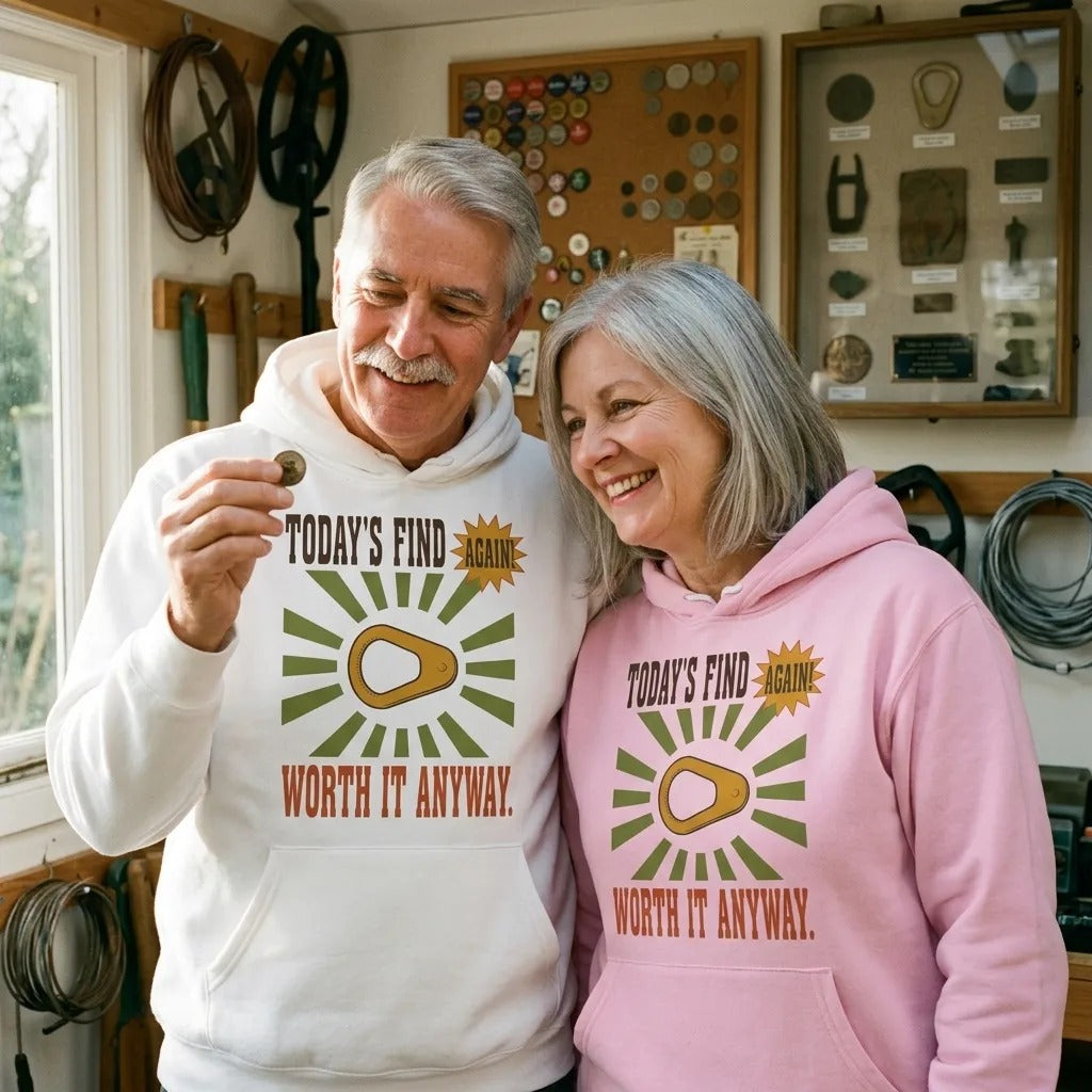 Today's Find pull tab retro metal detecting hoodie — lifestyle