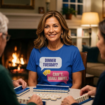 Mahj Night funny mahjong tee — lifestyle