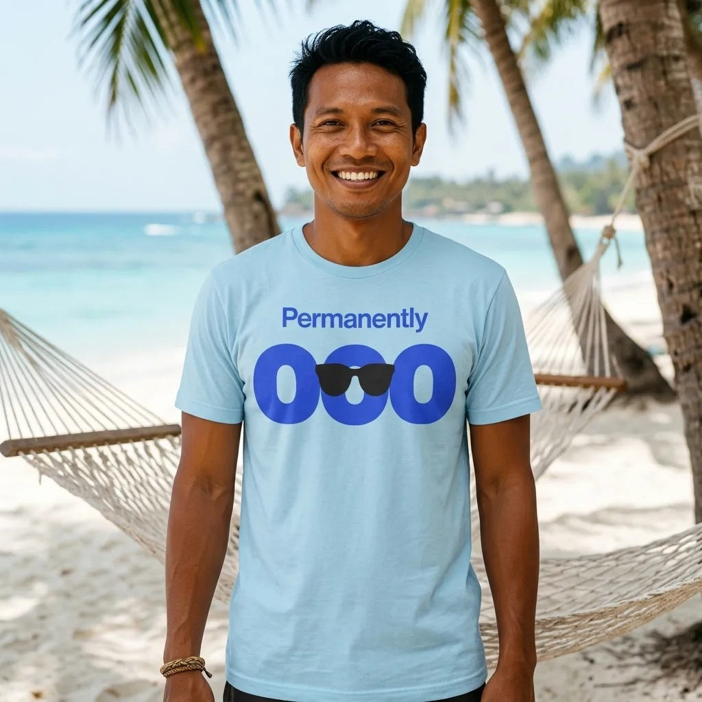 Permanently OOO out of office unisex t-shirt — lifestyle