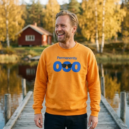 Permanently OOO out of office crewneck sweatshirt — lifestyle