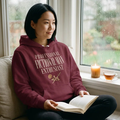 Professional Fictional Man Enthusiast book lover dark academia hoodie — lifestyle