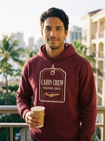 Worldwide Service cabin crew hoodie — lifestyle