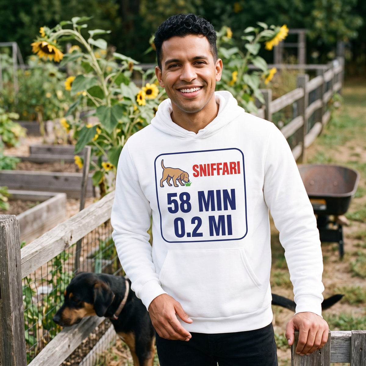 Sniff Walk Recap funny dog dad hoodie — lifestyle