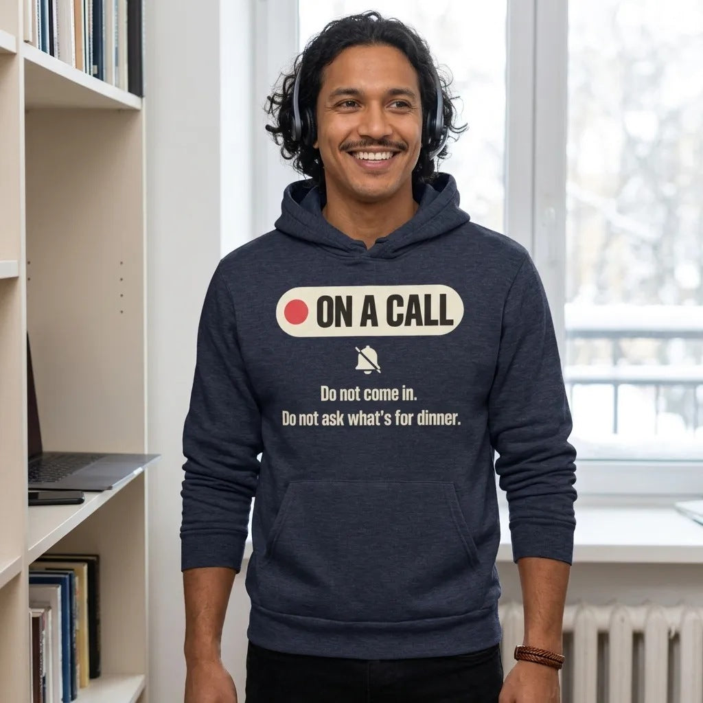 On A Call do not disturb status unisex hoodie — lifestyle