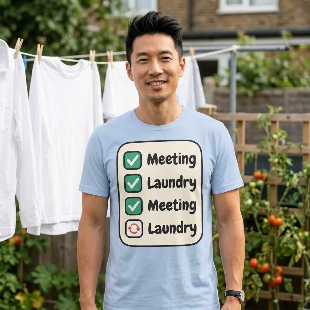 Meeting Laundry funny work from home unisex t-shirt — lifestyle