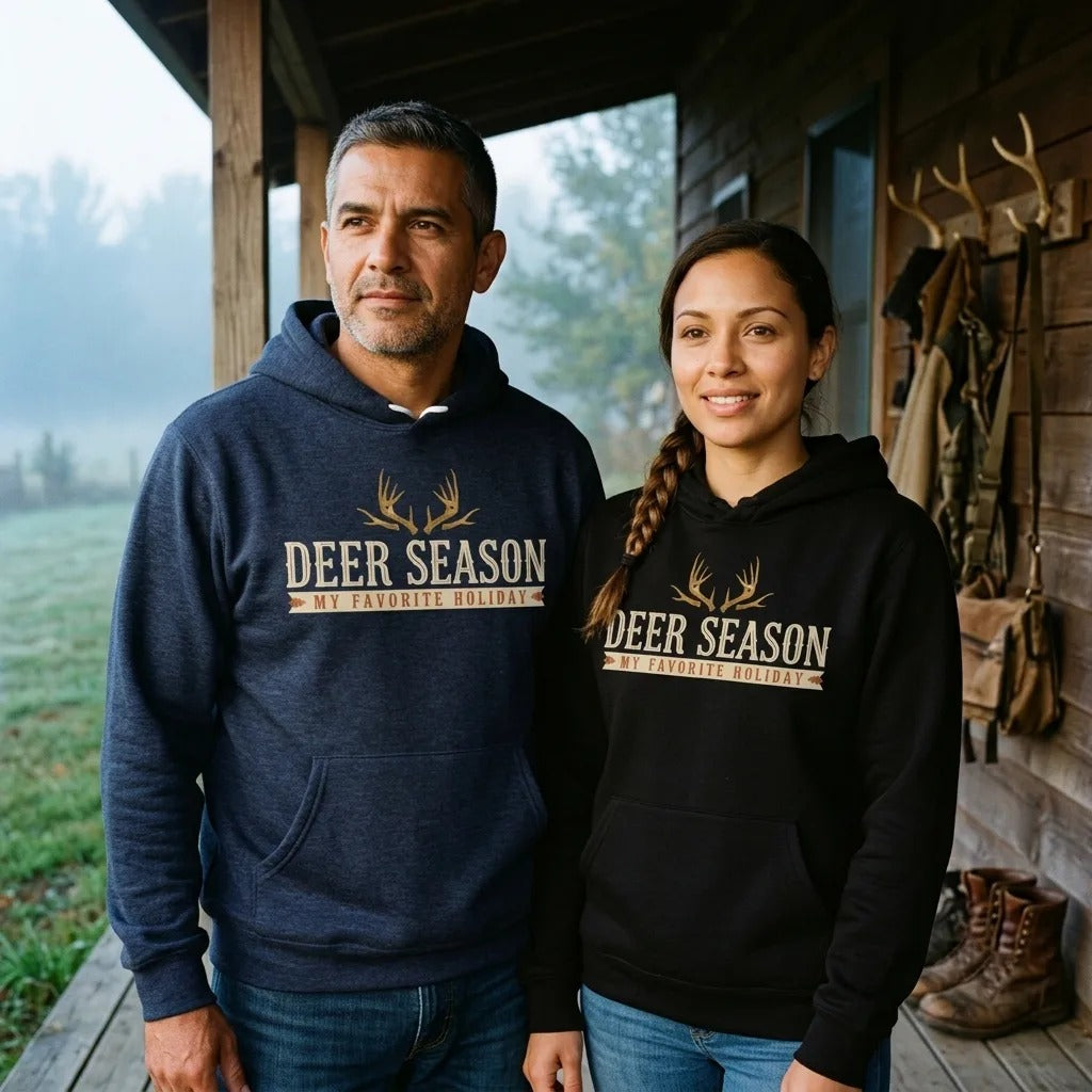 Deer Season My Favorite Holiday deer hunting hoodie — lifestyle