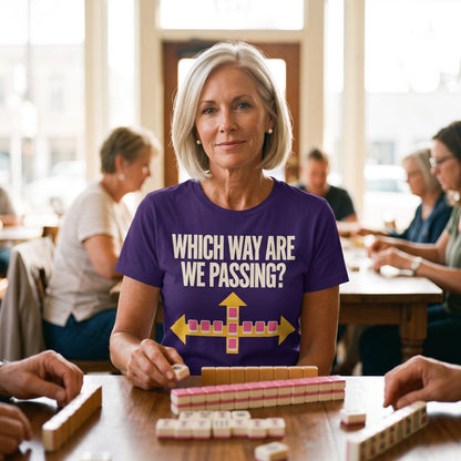 Which Way Are We Passing funny mahjong tee — lifestyle